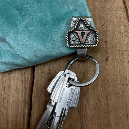 Handmade Cow Tag Belt  Key Holder with Custom Initial.(⏰Limited Quantities Available)