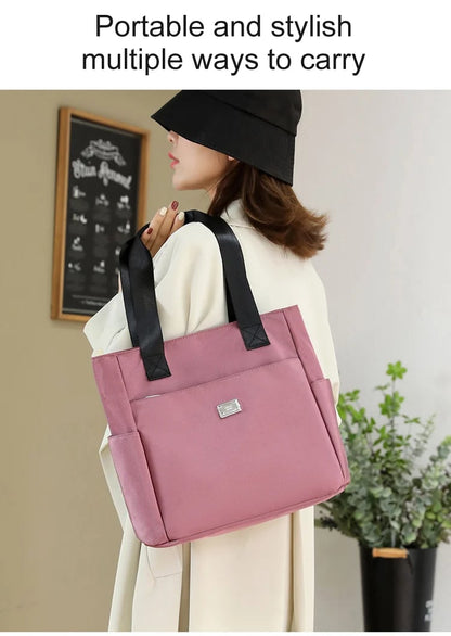 🔥Large Capacity Water Repellent Multi Pocket Nylon Shoulder Bag👜