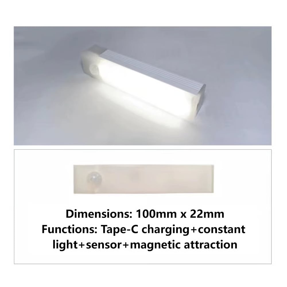 Punch-free Smart Sensor Magnetic Rechargeable LED Lights