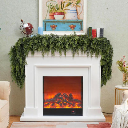 💥6 FT Artificial  Cypress Rattan – Real Touch Winter Greenery