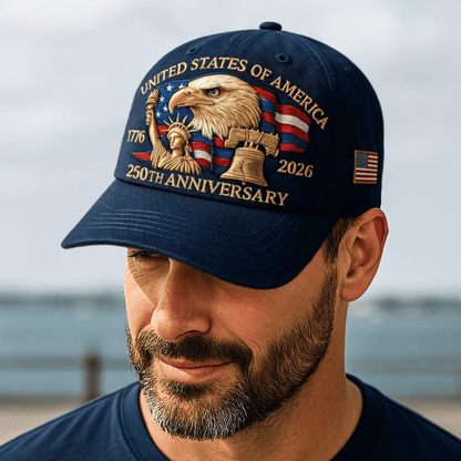 🗽Eagle & Liberty – United States 250th Anniversary Hat🦅(Breathable & Lightweight Comfort & Unisex Fit)
