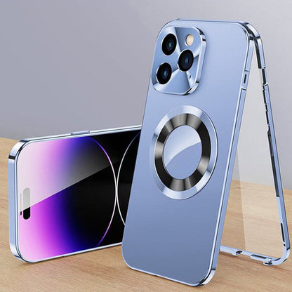 Double-sided magnetic phone case