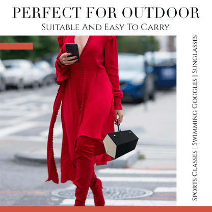 Multiple Glasses Leather Storage Case