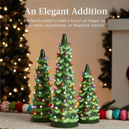 🎁🎄Retro Hand-Painted Tabletop Christmas Trees (⏰Limited Quantities Available)