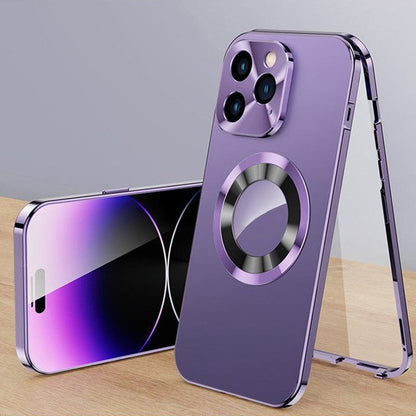 Double-sided magnetic phone case