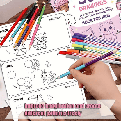 📚🎨How To Draw Anything: 300 Drawings of Adorable Things, Animals, Food, Gifts, and other Amazing Items, Book For Kids💕