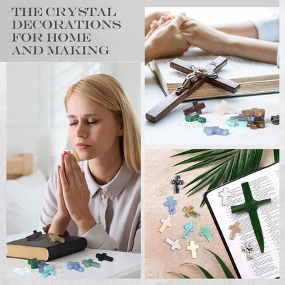 ✝️ Handmade Natural Crystal Crosses