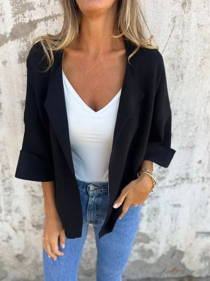 Casual Faux Suede Cardigan