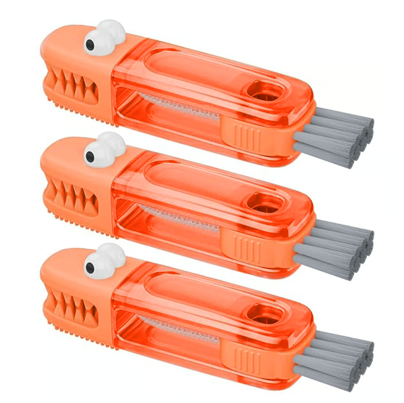 ✨3-in-1 Crocodile Brush 🐊  Deep Cleaning for Narrow Cup Lids & Tableware Gaps 🧼