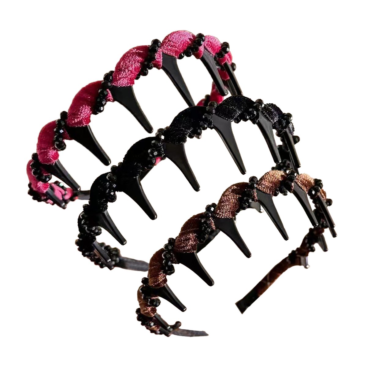🔥Retro High Skull Pearl Headband