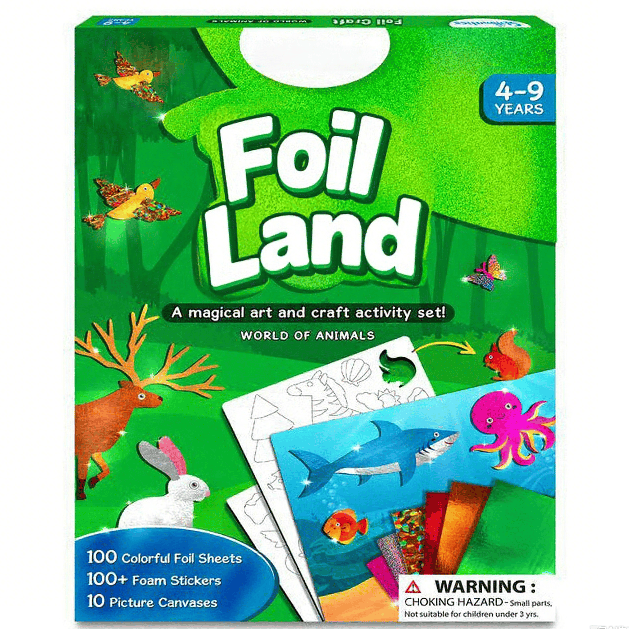 🏆Flash Sale⚡ 50K+ SOLD! Almost Gone-💥Foil land& Craft Activity 🤲💓No Mess Art Kit