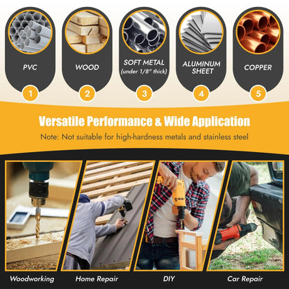 🔥3 In 1 Spiral Tap Hex Shank Drill Bit Set