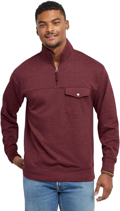 Men's Originals French Hoodie, Quarter Zip Pullover, Lightweight Fleece