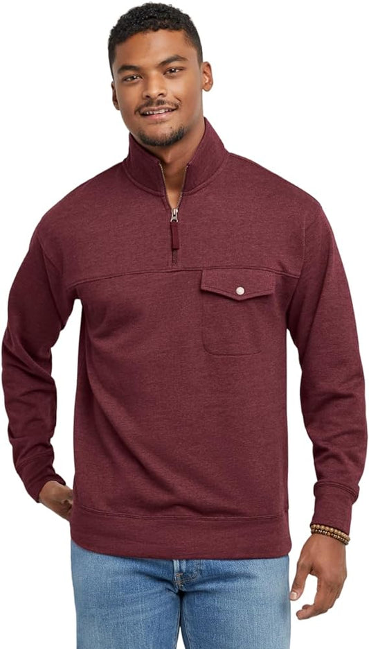 Men's Originals French Hoodie, Quarter Zip Pullover, Lightweight Fleece