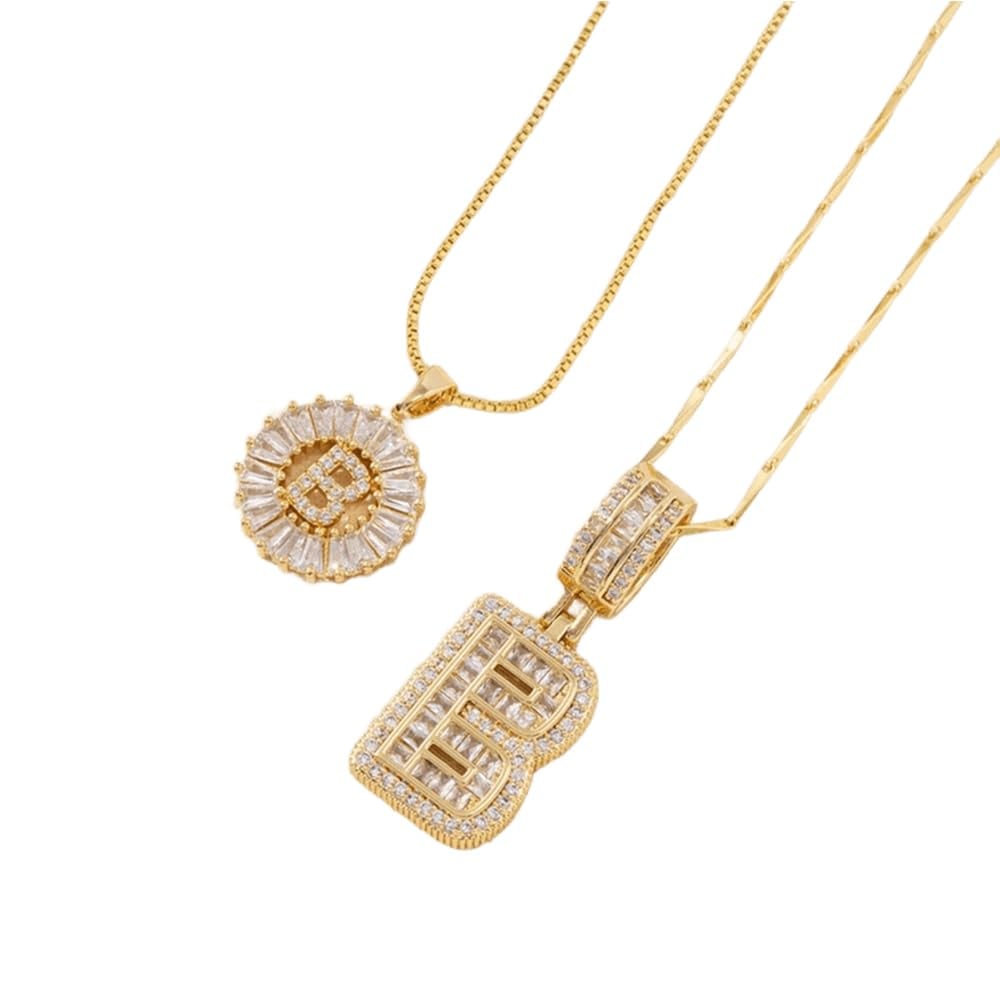 [LAST DAY ]Initial Letter Pendant Necklaces -2 Pack