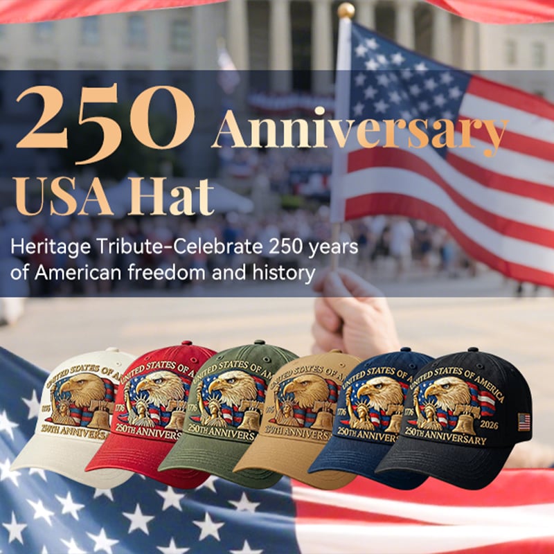 🗽Eagle & Liberty – United States 250th Anniversary Hat🦅(Breathable & Lightweight Comfort & Unisex Fit)