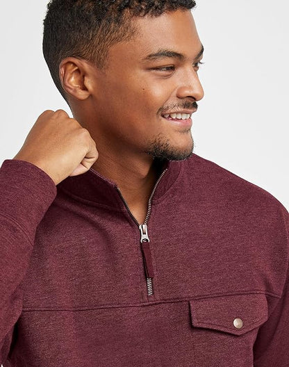 Men's Originals French Hoodie, Quarter Zip Pullover, Lightweight Fleece