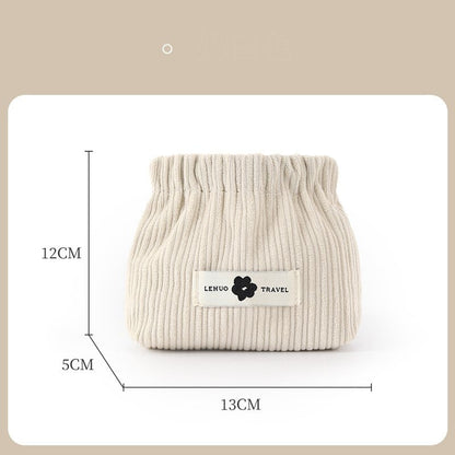 Corduroy Elastic Hair Tie Organizer