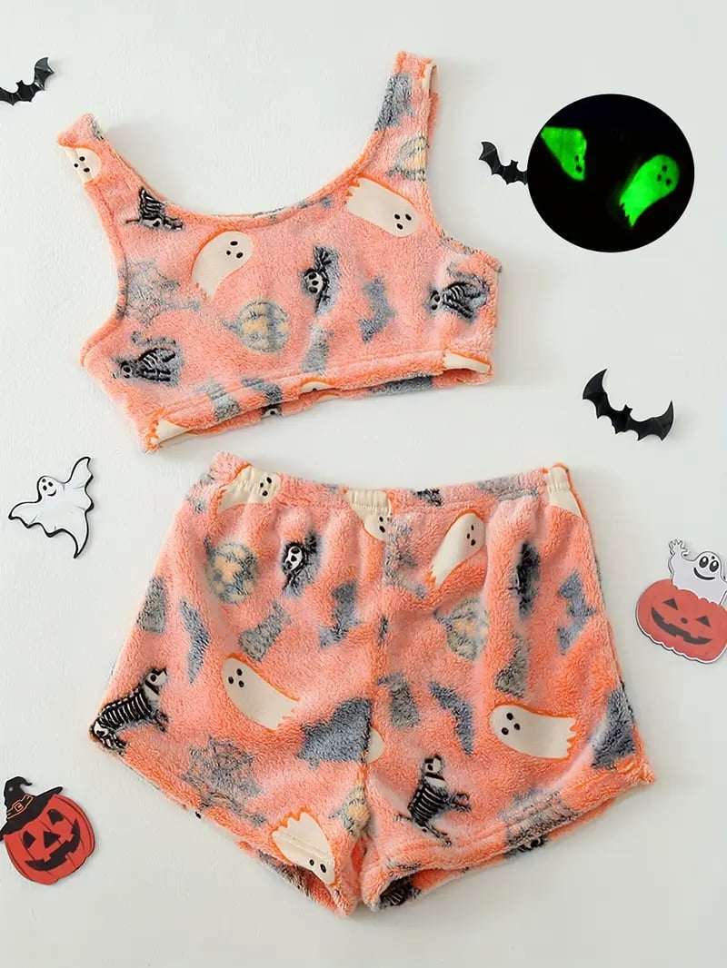 💥Halloween Pre 🎃Halloween  vest pajamas set👻