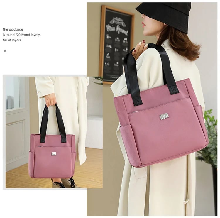 🔥Large Capacity Water Repellent Multi Pocket Nylon Shoulder Bag👜