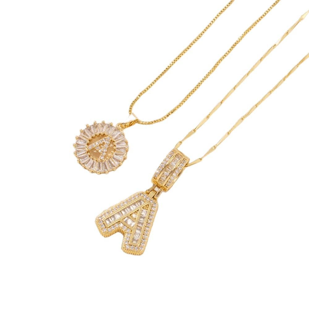 [LAST DAY ]Initial Letter Pendant Necklaces -2 Pack