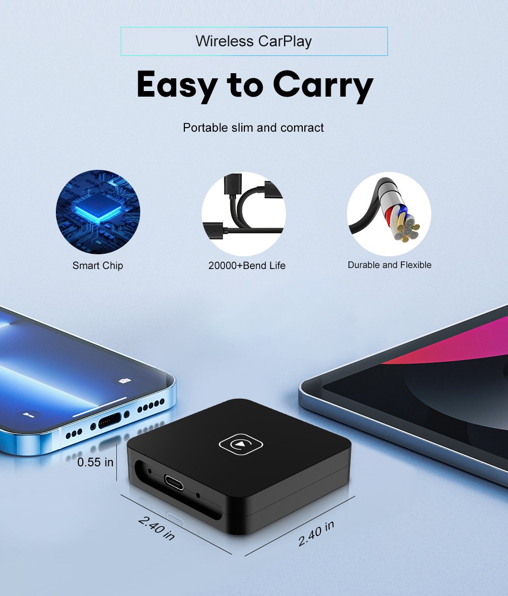 Wired to wireless Carplay wireless transmission adapter