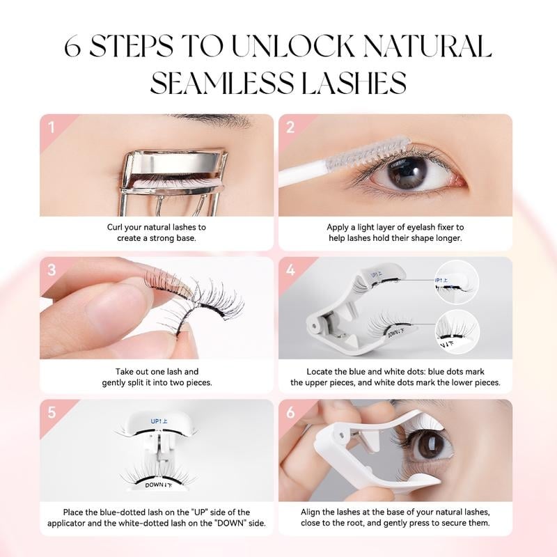 Soft Magnetic Eyelashes All-in-One Box, Reusable