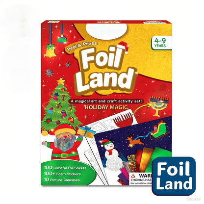 🏆Flash Sale⚡ 50K+ SOLD! Almost Gone-💥Foil land& Craft Activity 🤲💓No Mess Art Kit
