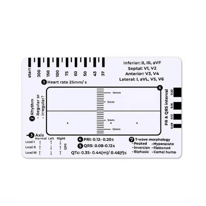 🔥ECG 7 Step Ruler