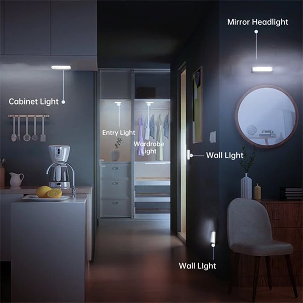 🔥 Punch-free Smart Sensor Magnetic Rechargeable LED Lights