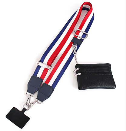 👍Essential for travel-Phone Strap with Zippered Pouch🎉