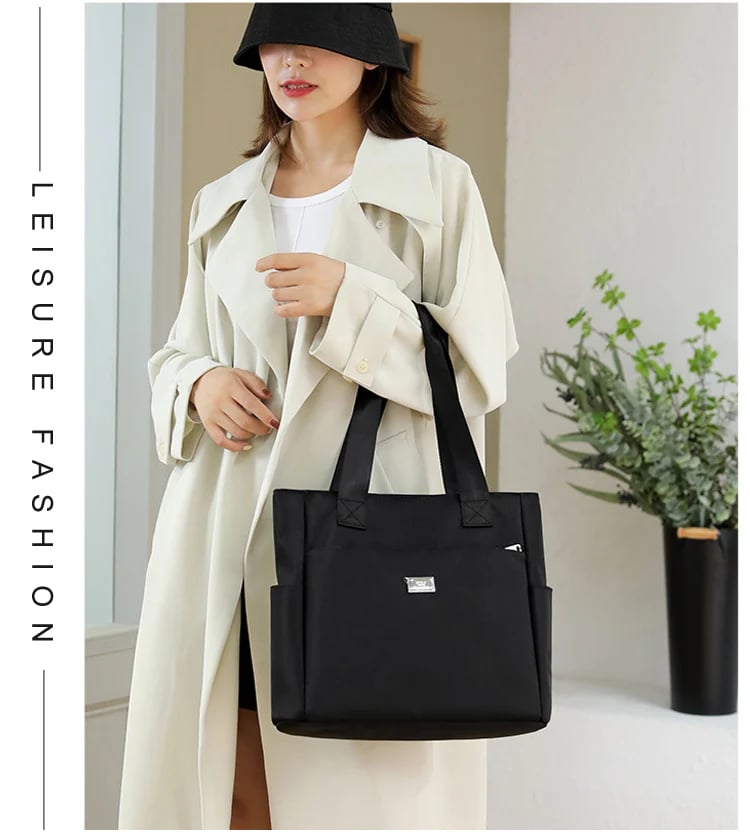 🔥Large Capacity Water Repellent Multi Pocket Nylon Shoulder Bag👜