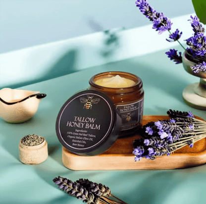 🔥Organic Grass-Fed Beef Tallow Balm with Raw Honey
