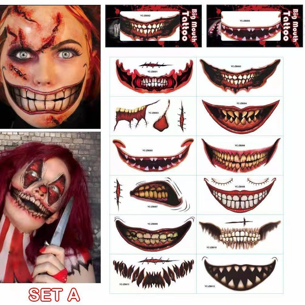 🎃Temporary Halloween Prank Makeup Tattoo😈Realistic and easy to remove